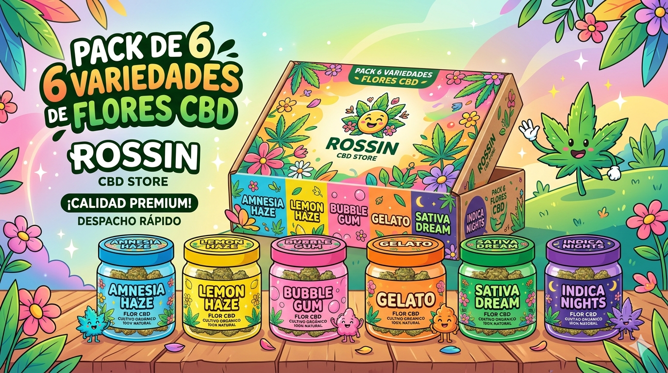 Pack Flores CBD Premium | 6 variedades (12 gramos)