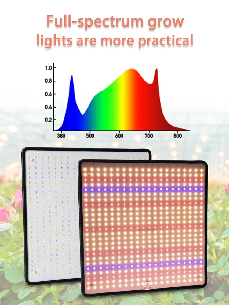 🌱 Luz LED Cultivo 1200W Quantum Board Full Spectrum | Iluminación Indoor Profesional para Floración